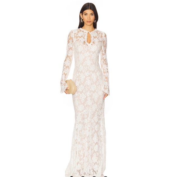 REVOLVE Dresses & Skirts - Revolve (Stone Cold Fox) long lace dress. Size M